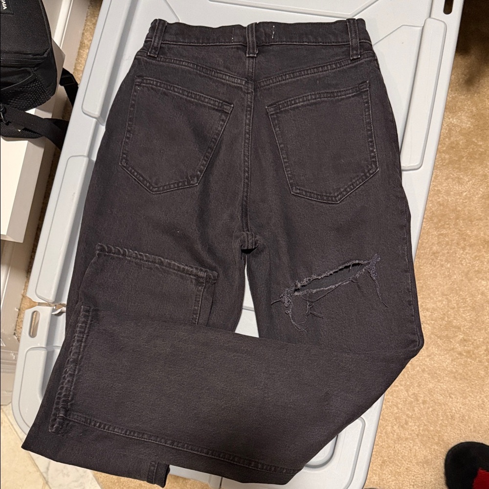 Abercrombie & fitch with butt rip
